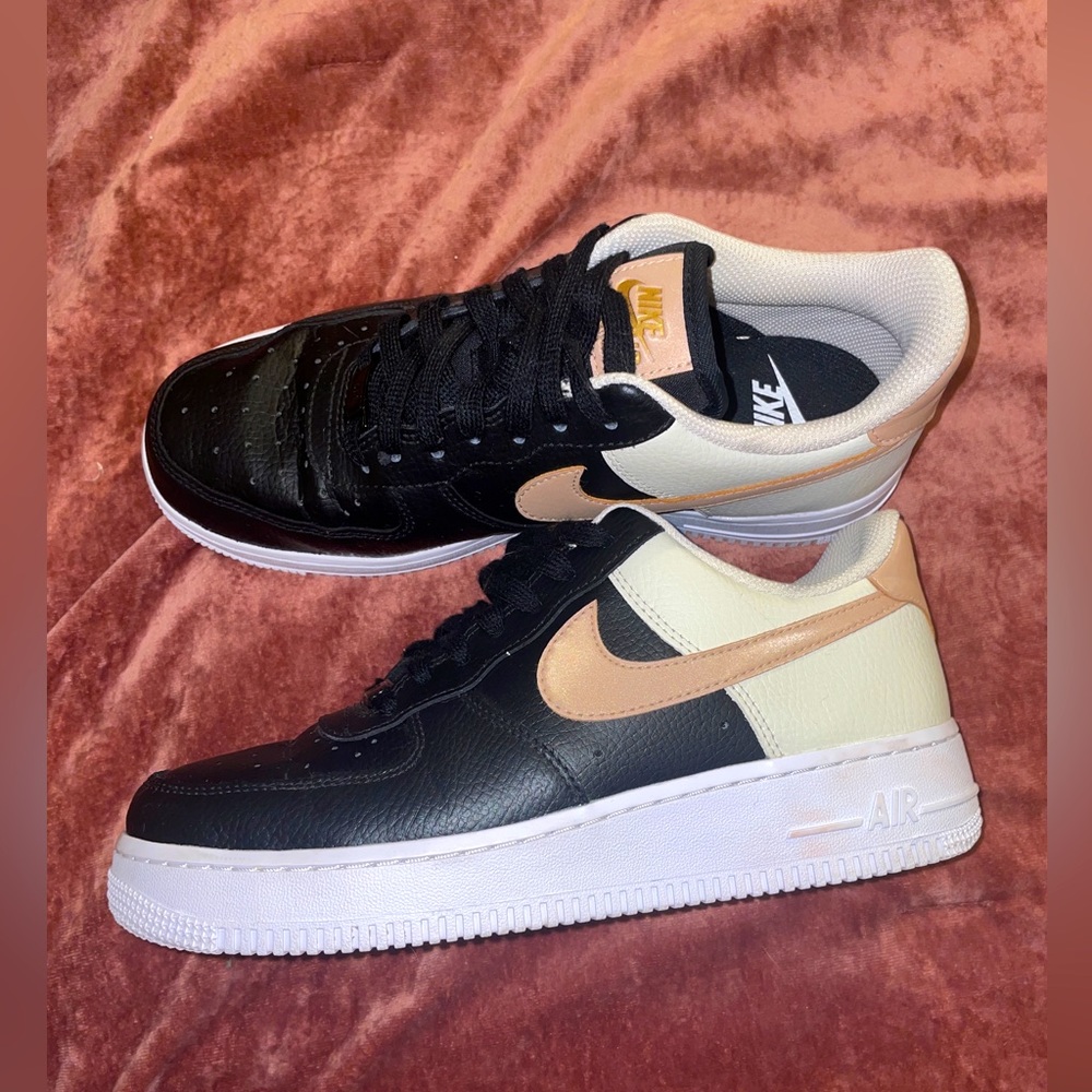 Black/Cream/Pink Air Force 1